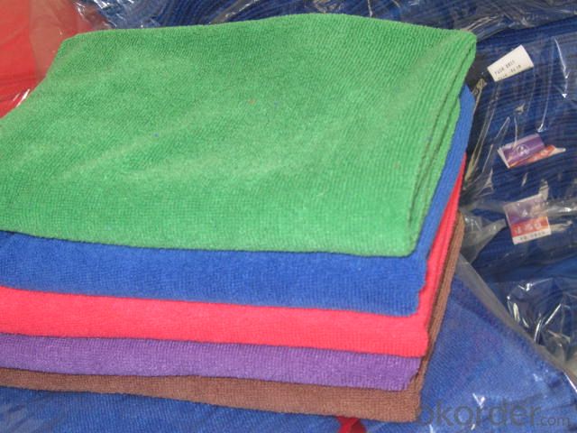 Microfiber cleaning towel with mutli-color in real System 1