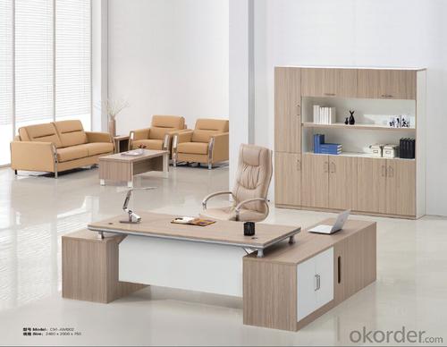 ExecutiveTable Desk Hight Quality Wood Melamine/Glass Office  AM002 System 1