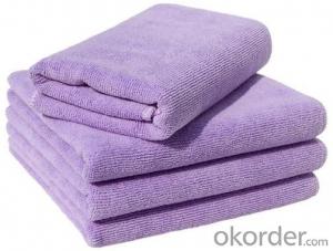 Microfiber cleaning towel with different color