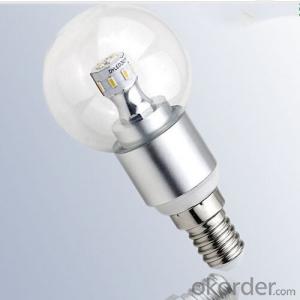 Clear Glass Cover 3W LED Bulb Lighting E14