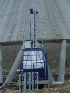 Curved and Inclined Building Hoist for Power Plant