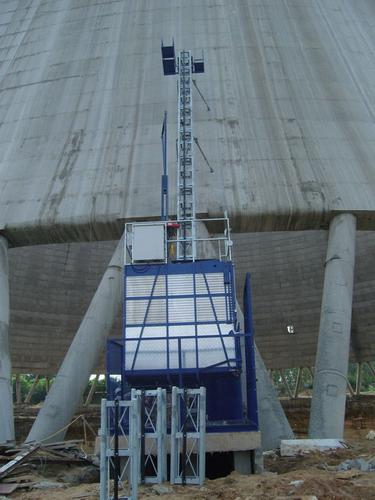 Curved and Inclined Building Hoist for Power Plant System 1