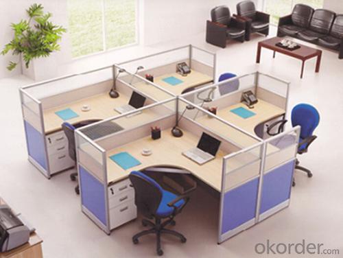 Office Table/Desk Modern Wood MDF Melamine/Glass Modular CN920 System 1