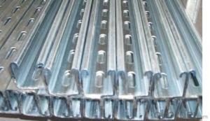 Strut Steel Perforated or Plain Type with Good Quality System 1