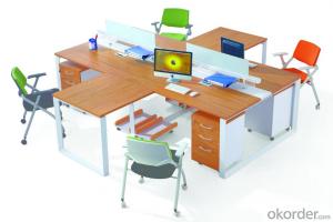 Modern Wooden MDF Melamine/Glass Modular Office Table/Desk CN30333 System 1