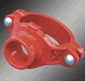 Ductile iron Grooved Fitting of Flexible Couplings Plugs Tee System 1