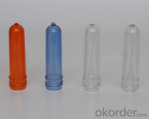 PET bottle perform  with caps and handles for mineral water and oil bottle System 1