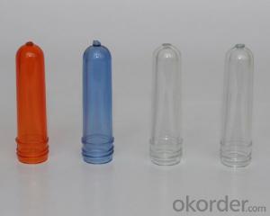 PET bottle perform  with caps and handles for mineral water and oil bottle