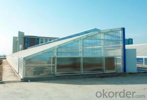 Glass sheet greenhouses for green plants/flowers