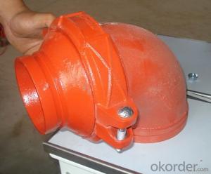 Ductile Iron Grooved Fittings of Flexible Coupling Elbow45 System 1