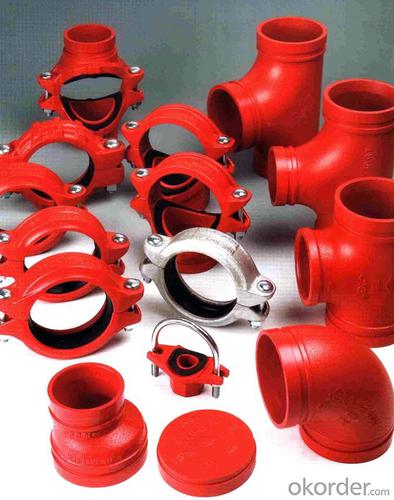 Ductile iron Grooved Fitting of Flexible Coupling Street Elbow Plug System 1