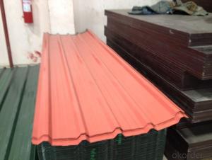 Color coated corrugated steel sheets for roofing