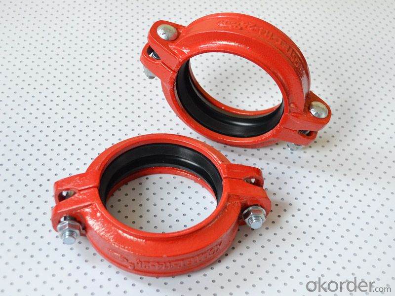 Ductile iron Grooved Fitting of Flexible Couplings Red Sockets