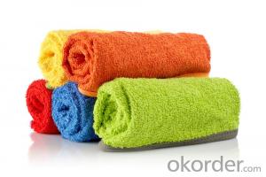 Microfiber cleaning towel for low pricing with five color
