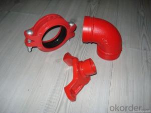 Ductile Iron Grooved Fittings of Flexible Coupling Street Elbow System 1