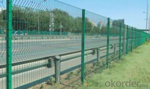 Galvanized Pvc Coated High Way Road Fence System 1