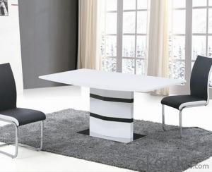 High Gloss Medium Density Fiber Board Dining Table