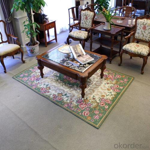 Fashion Chenille Jacquard Carpets and Rugs for Tea table System 1