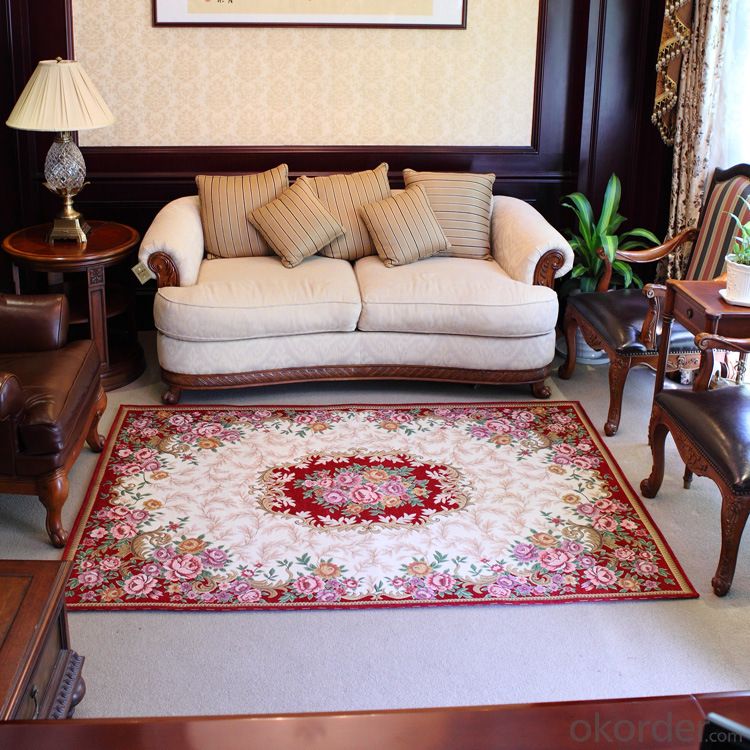 Double Chenille Jacquard Living Room Carpets and Rugs