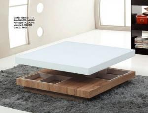 Coffee Table by Medium Density Fiber Board and Tempered Glass System 1