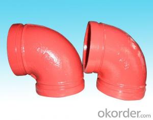Iron Grooved Fitting of Flexible Coupling Street Elbow