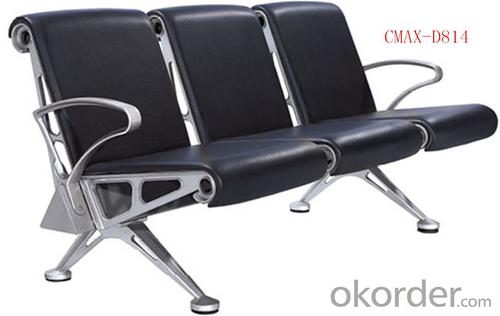 Leather , Aluminium Commercial Waiting Chair CMAX-D814 System 1