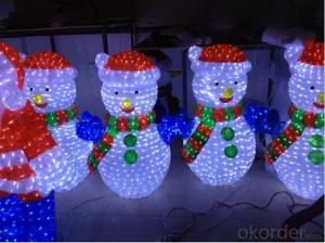 Factory Price 3D Led Christmas Sculpture Motif Light With Certification