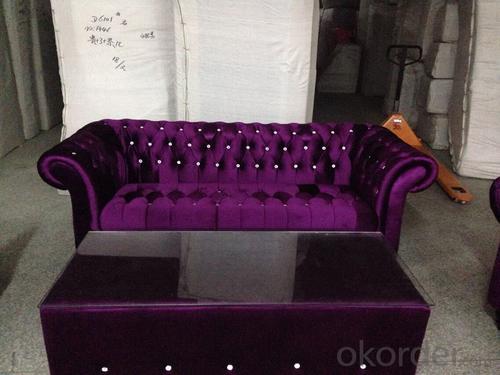 CNBM bounded leather chesterfield sofa CMAX-17 System 1