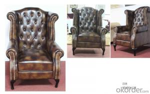 CNBM bounded leather chesterfield chair CMAX-14 System 1