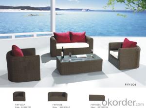 Outdoor  Sofa Patio Table and Chair with Wicker Rattan