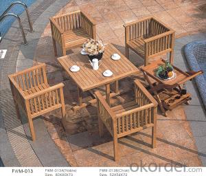 Plywood Garden Dining Outdoor Plasic Chair Patio Wood Furniture System 1