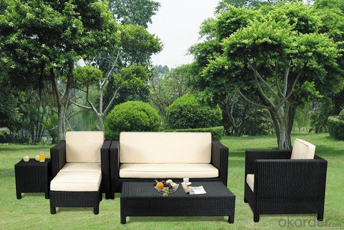 Outdoor Sofa Patio Table and Chair with Wicker Rattan System 1
