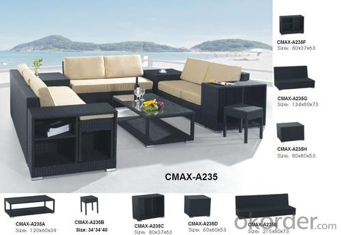 Outdoor Sofa with Professional Hand Rattan CMAX-C235 System 1