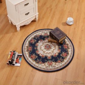 Round Hand Tufted Chenille Polyester Jacquard  Carpets and Rugs System 1