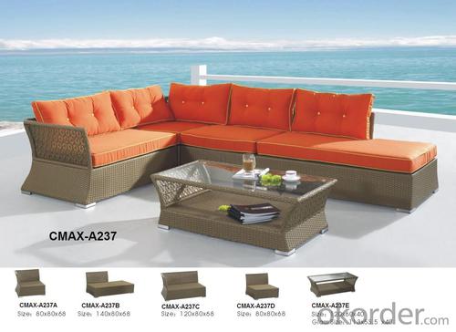 Outdoor Sofa with Chaise Bed for 2015 New Design CMAX-A237 System 1