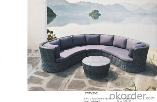 Garden Furniture Outdoor Sofa Patio  with Wicker Rattan System 1