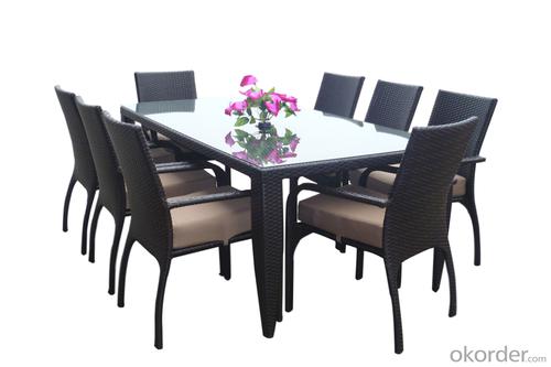 Outdoor Rattan  Chair Patio Furniture Garden Dining Set System 1