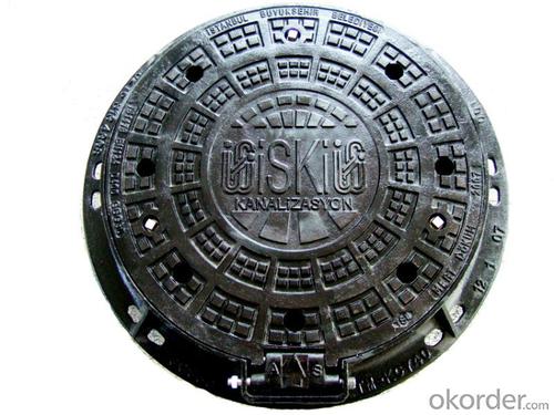 Manhole Covers Ductile Cast Iron Black Bitumen Coating Sanitary System 1