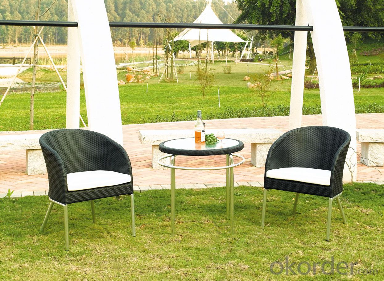 Rattan Garden Dining Outdoor Chair and Patio  Metal Furniture
