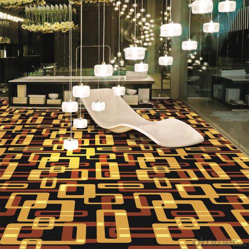 Modern Floral Pattern Fire Resistance Nylon Carpet Broadloom Printed Carpet for Hotel System 1