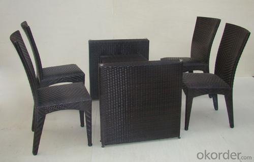 Patio Use Outdoor Rattan Garden Dining Set in Wicker System 1