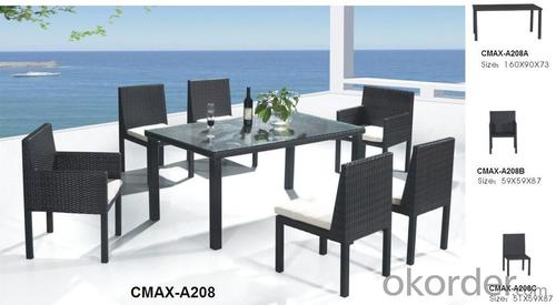 Garden Set Rattan with Arm and Armless Chair CMAX-A208 System 1