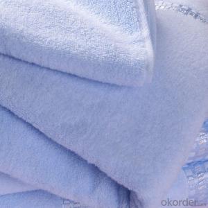 Microfiber cleaning towel with simple blue