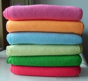 Microfiber cleaning towel with many-colors