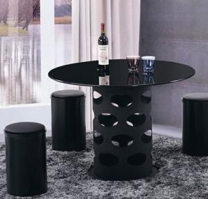 Fashion Design Hot Sale Dining Table in Black Color System 1