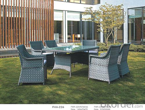 Rattan Garden Dining Chair Patio Wicker Coffee Table Furniture System 1