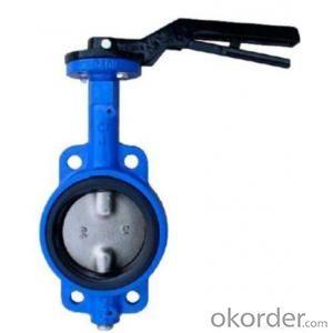 Ductile Iron wafer butterfly valves DN440 System 1