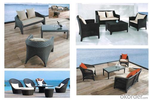 Garden Plastic Sofa Luxury Outdoor Furniture System 1