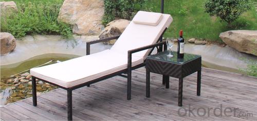 Danyalife Outdoor Simple Swimming Pool Leisure Rattan Sun Lounger System 1