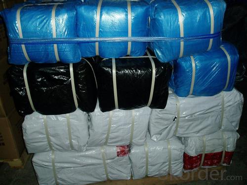 HDPE Plastic Tarpaulin Heavy Duty Truck Cover Canvas Fabric with Plastic Nets System 1